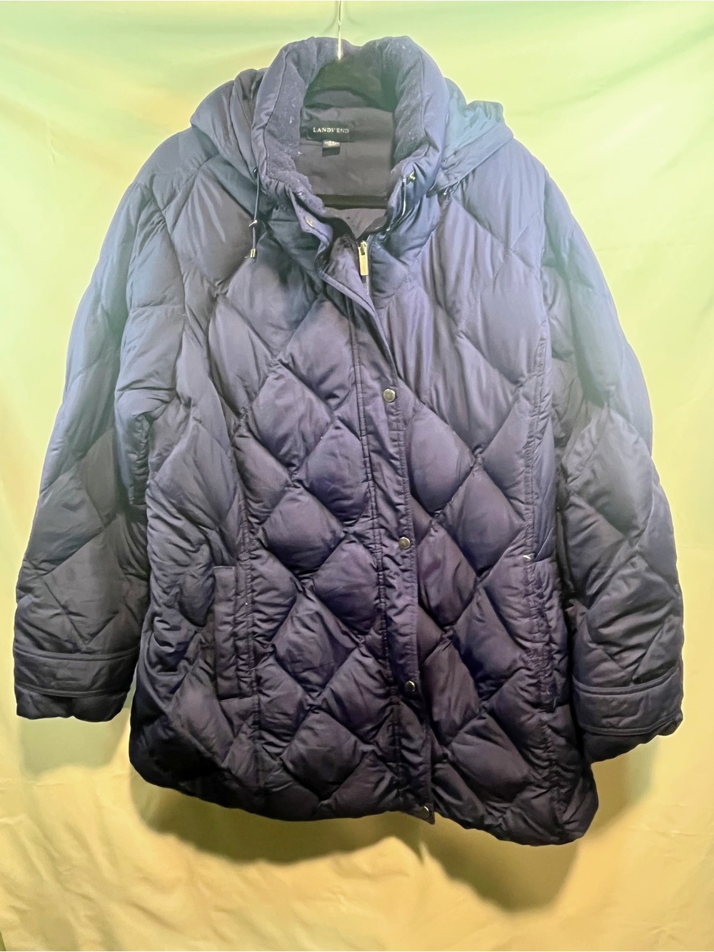 Lands' End Quilted Hooded Puffer Coat